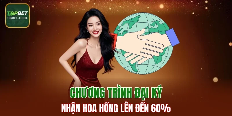 Chương trình đại lý nhận hoa hồng lên đến 60%